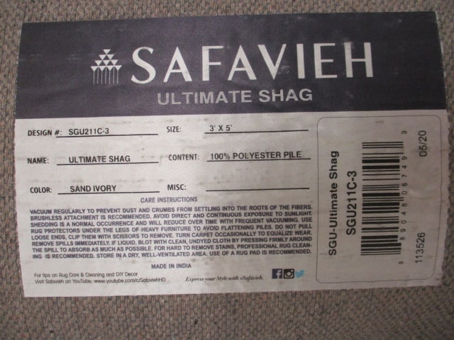 Safavieh Sand/Ivory Ultimate Shag Small Area Rug - 6