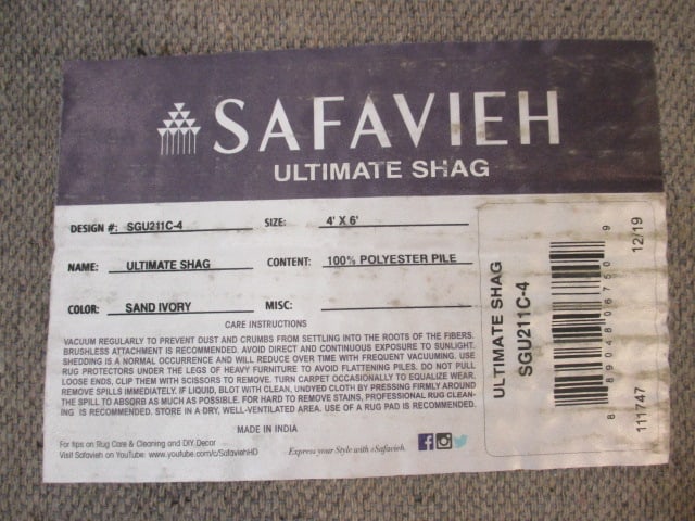 Safavieh Sand/Ivory Ultimate Shag Small Area Rug - 6
