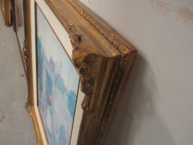 Framed Frederick Childe Hassam "The Garden Door" Hand Highlighted Print on Board - 8
