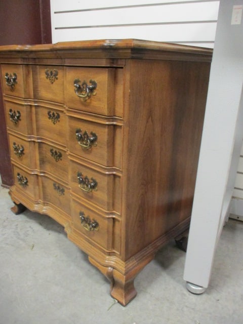 Maddox Tables Serpentine Front 4 Drawer Small Chest - 4