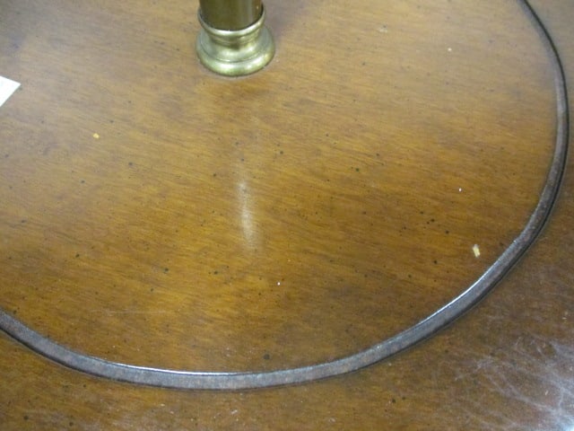Candlestick Brass and Wood Table Floor Lamp - 6