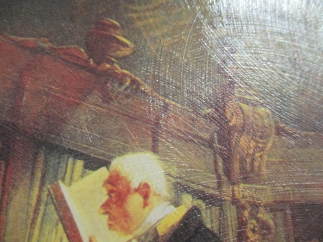 Framed Carl Spitzweg "The Bookworm" Reproduction Print on Board - 6