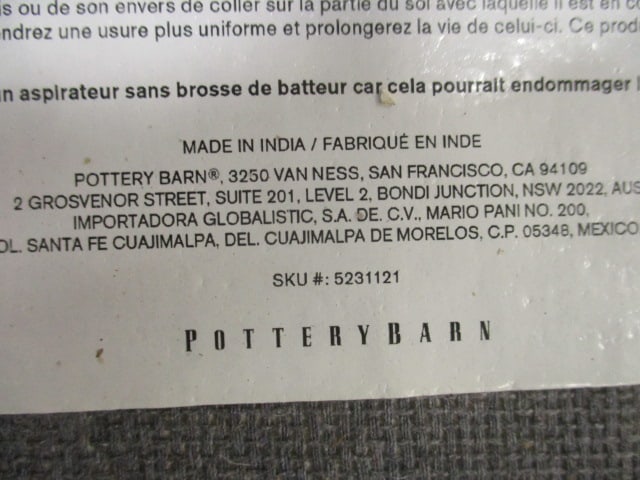 Pottery Barn "Barret" Handwoven 100% Printed Area Rug - 12
