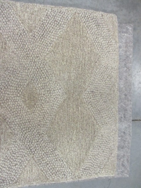 Pottery Barn "Chase" Natural Color Wool Tufted Runner - 4