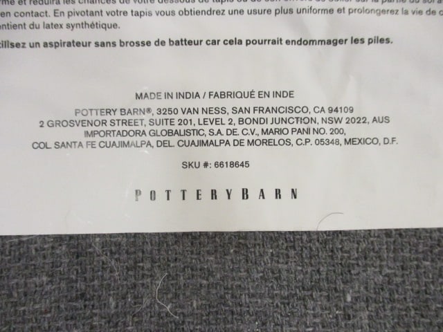 Pottery Barn "Chase" Natural Color Wool Tufted Runner - 7