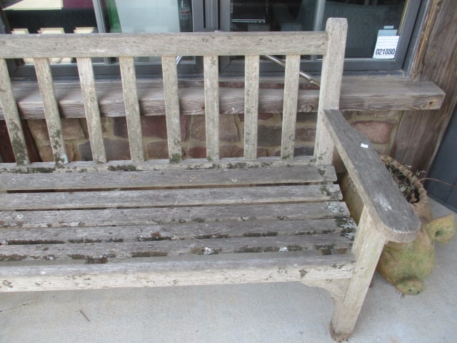 Wood Slat Bench - 3