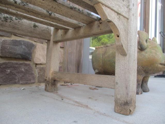 Wood Slat Bench - 9