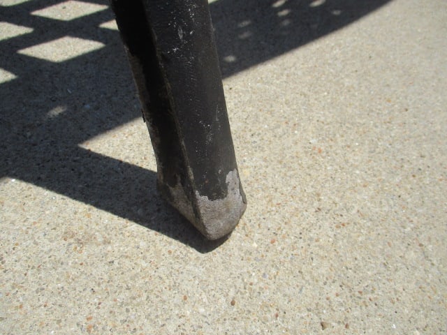 Painted Black Cast Metal Bench - 9