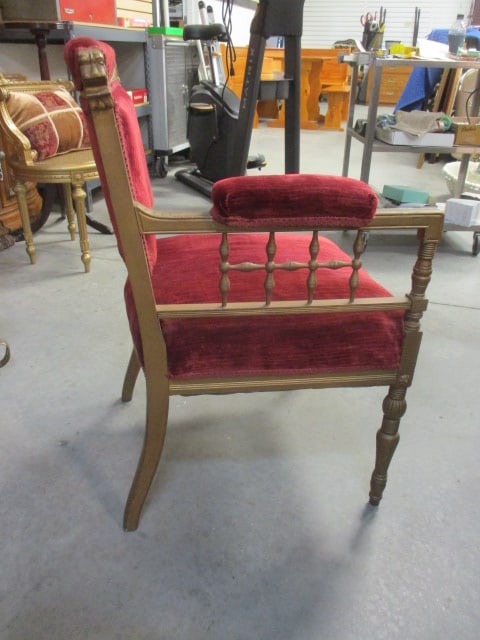 Vintage Victorian Style Gentleman's Library/Parlor Chair - 6