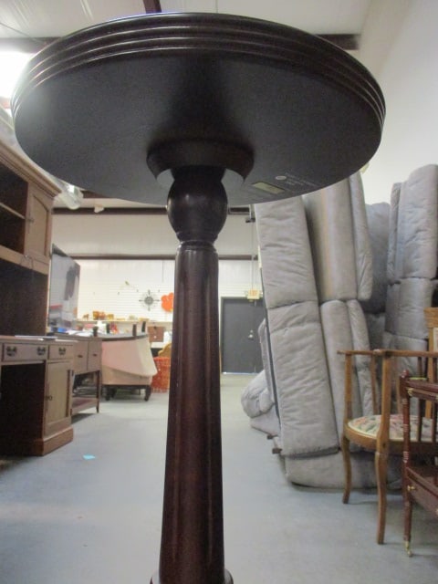 Bombay Mahogany Round Pedestal Stand - 3