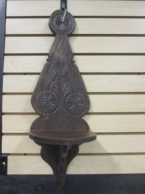 Masters of Wood Logo Collection Carved Wood Lantern/Display Shelf: 8 1/2" x 27" x 7 1/2"
