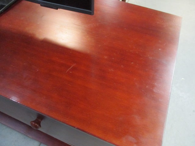 Cherry Tiered 3 Drawer Console - 2