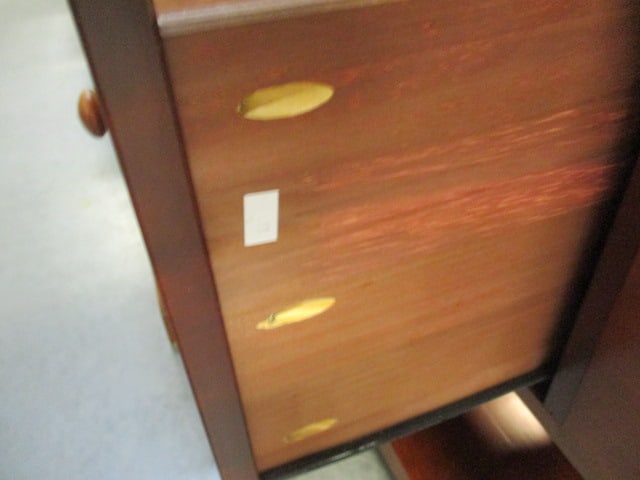 Cherry Tiered 3 Drawer Console - 5