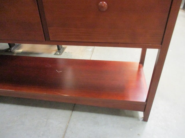 Cherry Tiered 3 Drawer Console - 6