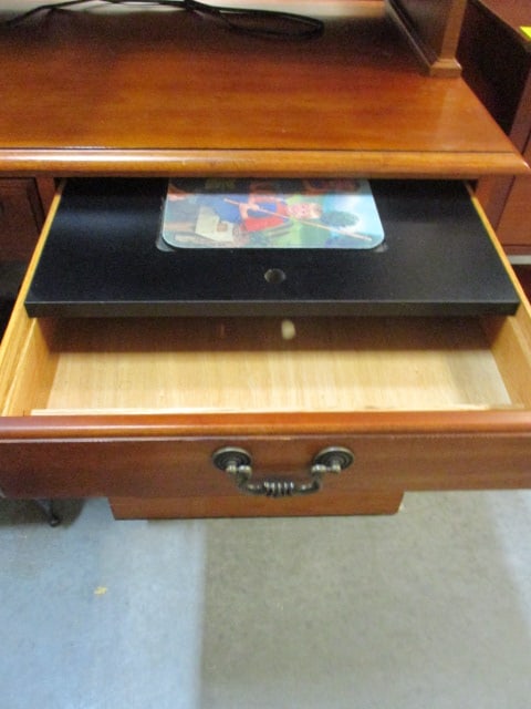 Hooker Furniture 2 Piece Cherry Computer Desk and Bookcase Hutch - 5
