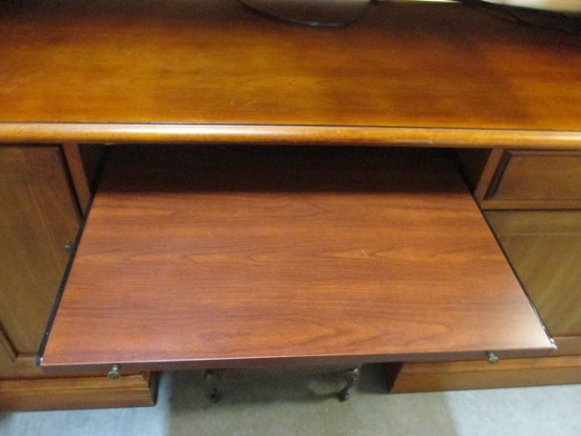 Hooker Furniture 2 Piece Cherry Computer Desk and Bookcase Hutch - 7