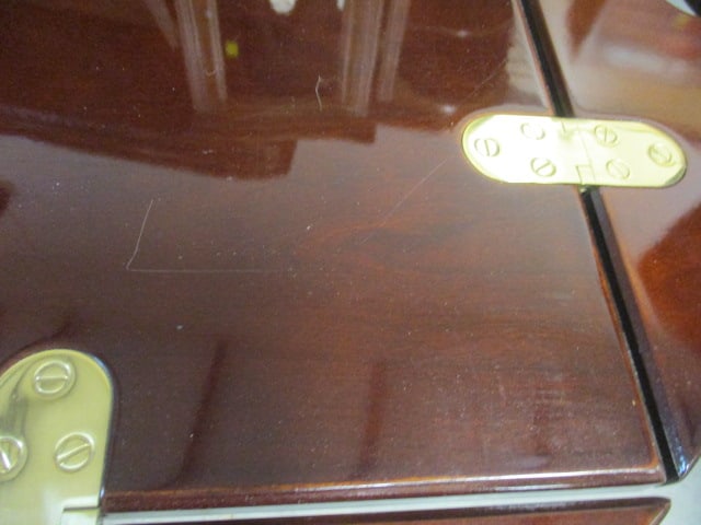 Bombay Mahogany Butler's Table with Cross Base - 12