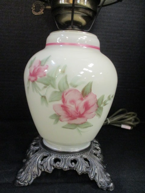 Electric Turn Key Gone With The Wind Style Parlor Lamp - 2