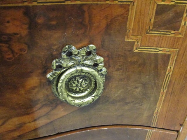 Louis XV Style Bombe Commode with Green Marble Top - 5