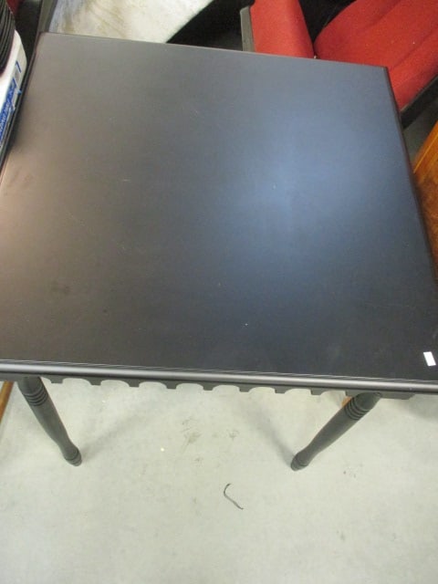 A Homestead Shoppe Painted Black Square Table - 2