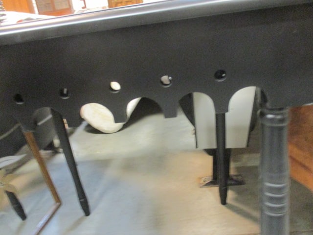 A Homestead Shoppe Painted Black Square Table - 3