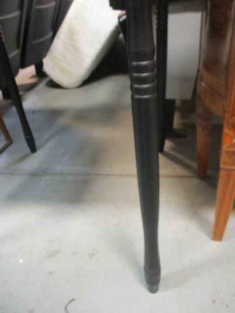 A Homestead Shoppe Painted Black Square Table - 4