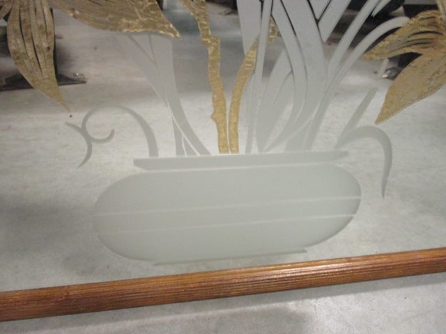1980's Framed Reverse Etched Mirror Art - 3