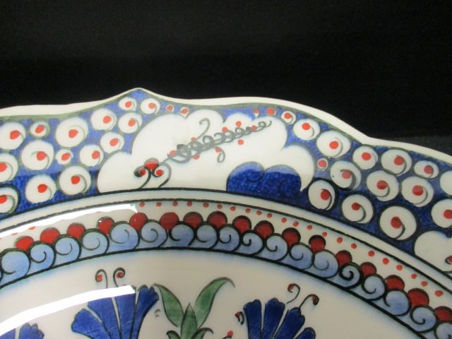 Handpainted Turkish Pottery Charger - 2