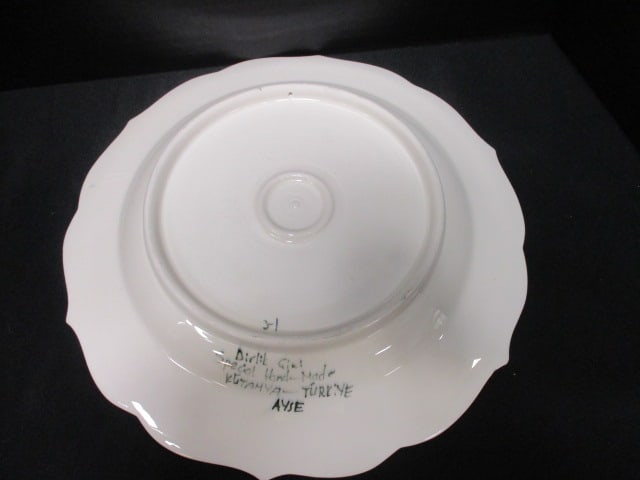 Handpainted Turkish Pottery Charger - 4
