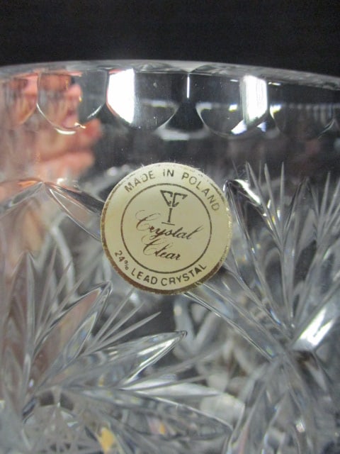 Polish Crystal Biscuit Jar - 3