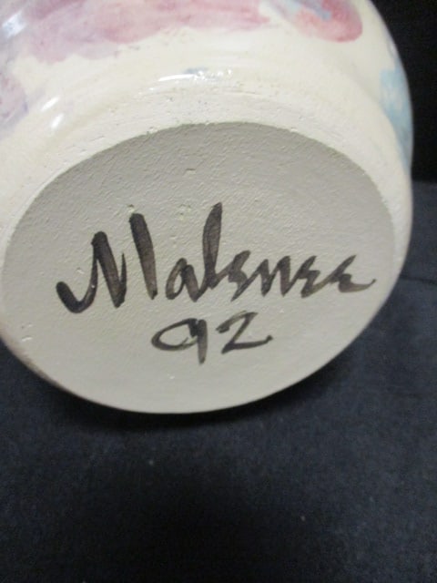 Signed Hand Turned Studio Pottery Vase/Cachepot - 3