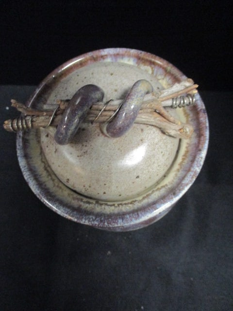 Signed Hand Turned Studio Pottery "Prayer Jug" - 2