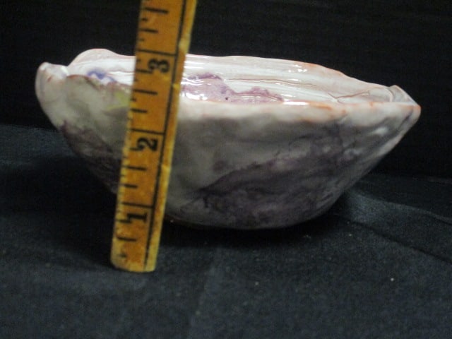 Signed Studio Pottery Handpainted Coil Style Bowl - 5