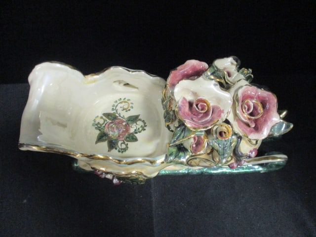 Blue Sky Handpainted Victorian Sleigh - 2