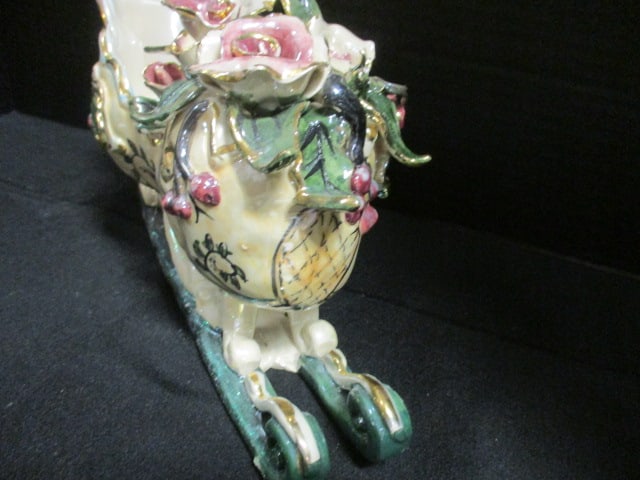Blue Sky Handpainted Victorian Sleigh - 3