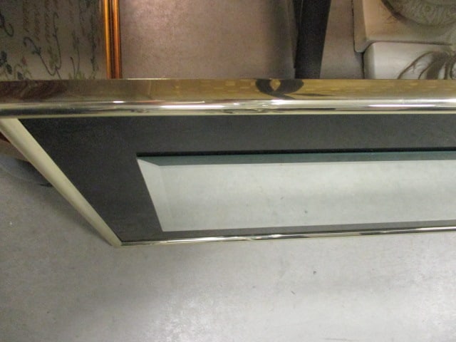 Black/Gold Frame Beveled Mirror - 3
