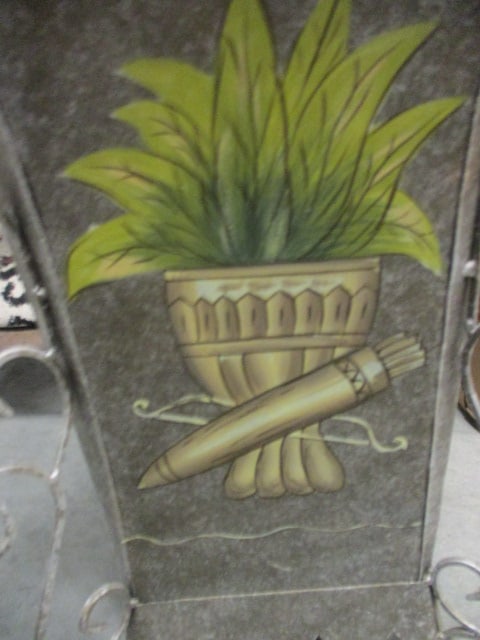 Hand Decorated Metal Umbrella Stand - 3
