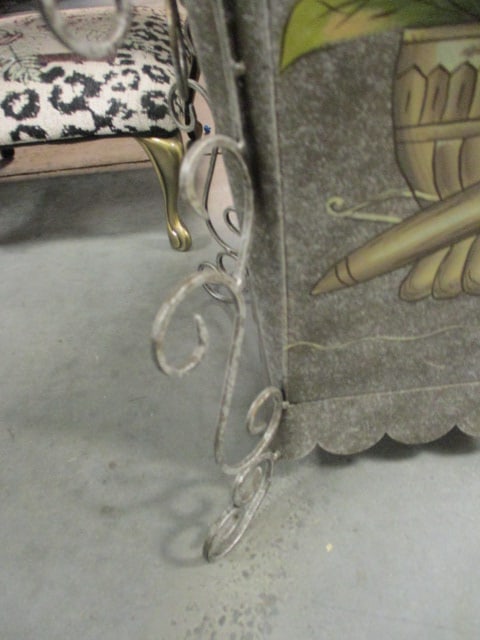 Hand Decorated Metal Umbrella Stand - 4