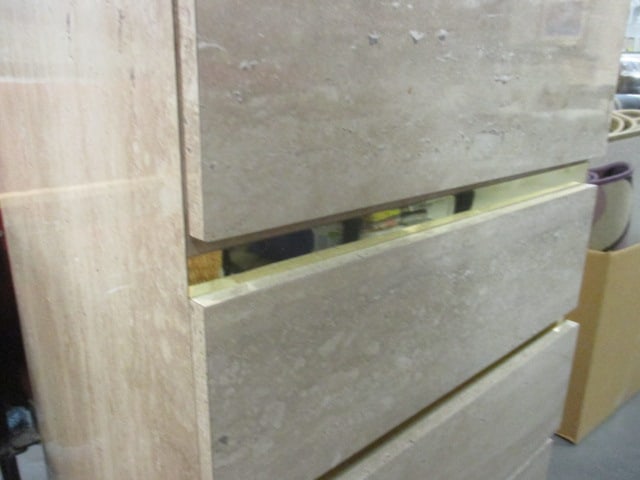 Postmodern Faux Travertine Laminate Waterfall Design Queen Size Modular Bedroom - 7