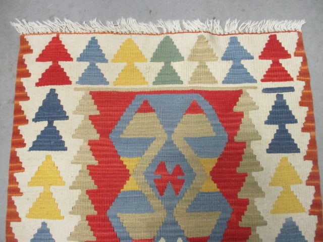 Handwoven Kilim Style Scatter Rug - 2