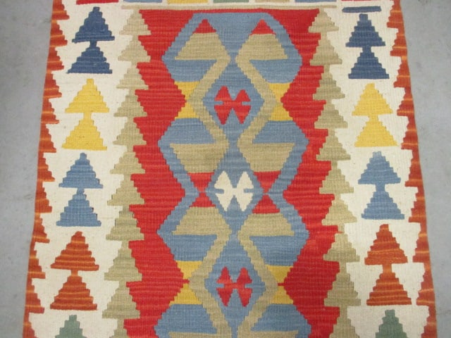 Handwoven Kilim Style Scatter Rug - 3