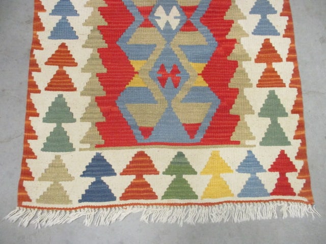 Handwoven Kilim Style Scatter Rug - 4