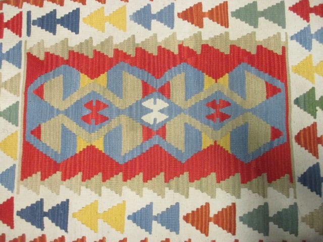 Handwoven Kilim Style Scatter Rug - 5