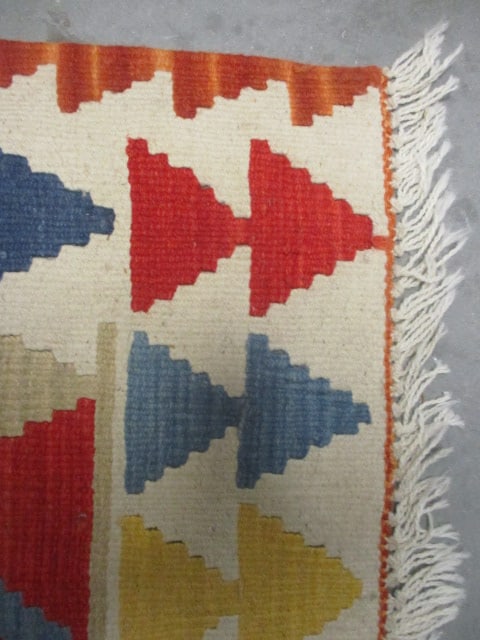 Handwoven Kilim Style Scatter Rug - 6