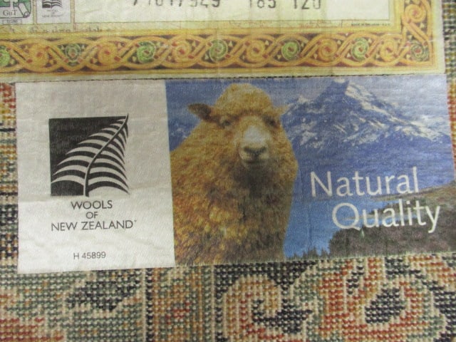 Rug Mastercraft Imports New Zealand Wool "Legacy" Soft Grey Floral Area Rug - 12