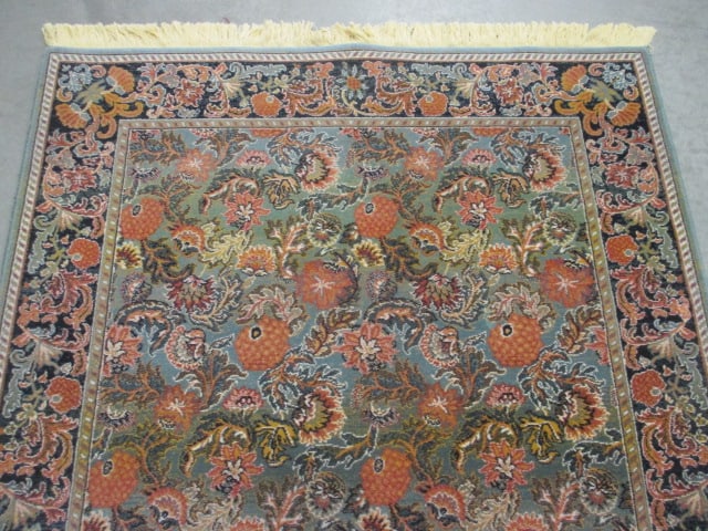 Rug Mastercraft Imports New Zealand Wool "Legacy" Soft Grey Floral Area Rug - 2