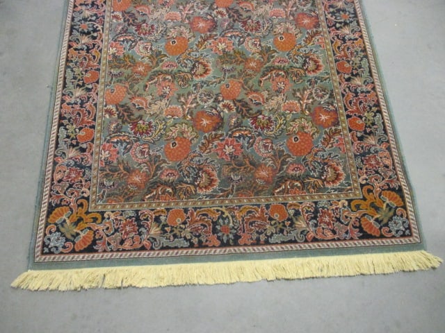 Rug Mastercraft Imports New Zealand Wool "Legacy" Soft Grey Floral Area Rug - 4