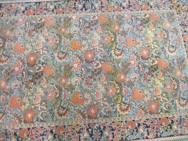 Rug Mastercraft Imports New Zealand Wool "Legacy" Soft Grey Floral Area Rug - 5