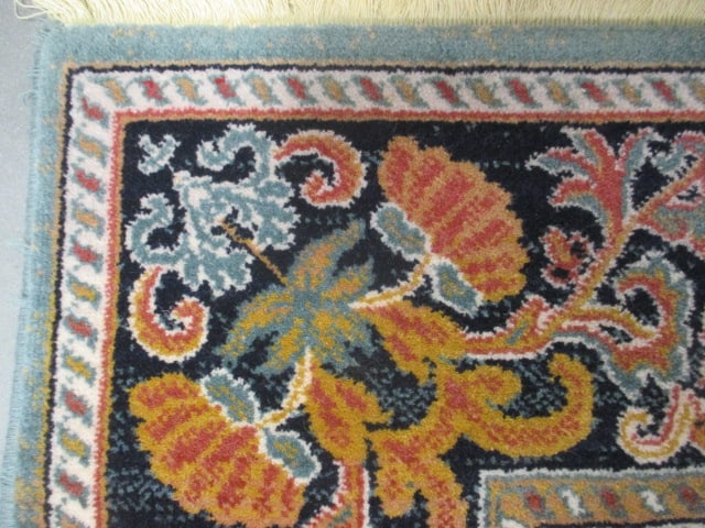 Rug Mastercraft Imports New Zealand Wool "Legacy" Soft Grey Floral Area Rug - 7