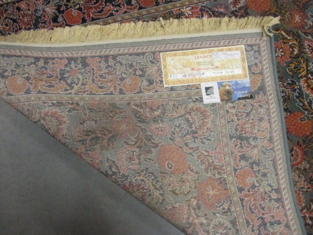 Rug Mastercraft Imports New Zealand Wool "Legacy" Soft Grey Floral Area Rug - 8